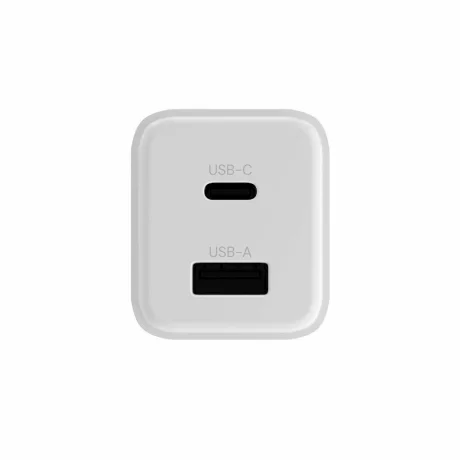 Incarcator Retea Allity ATC-01-20WAC, GaN PD QC, 1x USB-C, 1x USB-A 20W, Alb
