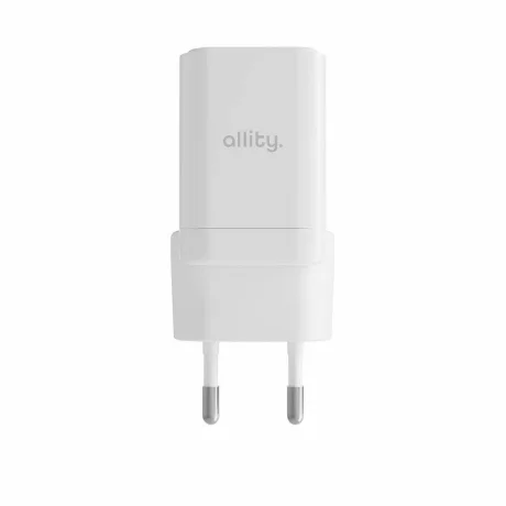 Incarcator Retea Allity ATC-01-30WAC, GaN PD QC, 1x USB-C, 1x USB-A, 30W, Alb