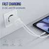 Incarcator Retea Allity ATC-01-30WAC, GaN PD QC, 1x USB-C, 1x USB-A, 30W, Alb