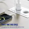 Incarcator Retea Allity ATC-01-30WAC, GaN PD QC, 1x USB-C, 1x USB-A, 30W, Alb