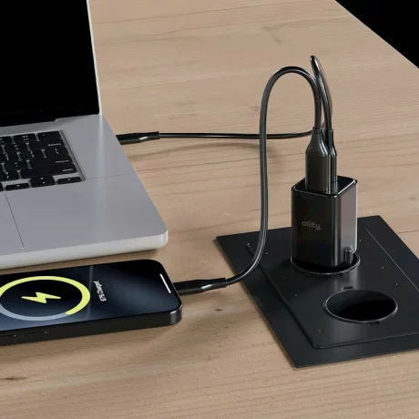 Incarcator Retea Allity  ATC-01-30WAC, GaN PD QC, 1x USB-C, 1x USB-A, 30W, Negru