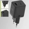 Incarcator Retea Allity  ATC-01-30WAC, GaN PD QC, 1x USB-C, 1x USB-A, 30W, Negru