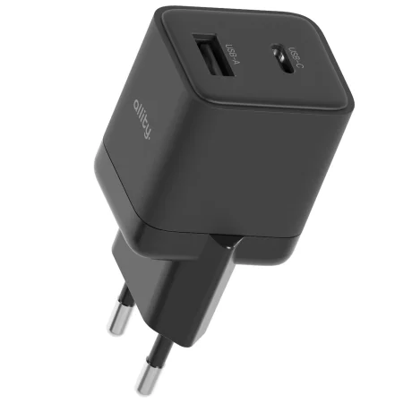 Incarcator Retea Allity  ATC-01-30WAC, GaN PD QC, 1x USB-C, 1x USB-A, 30W, Negru