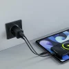 Incarcator Retea Allity  ATC-01-30WAC, GaN PD QC, 1x USB-C, 1x USB-A, 30W, Negru