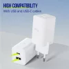 Incarcator Retea Allity  ATC-01-45WAC, GaN PD QC, 1x USB-C, 1x USB-A, 45W, Alb
