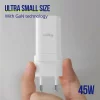 Incarcator Retea Allity  ATC-01-45WAC, GaN PD QC, 1x USB-C, 1x USB-A, 45W, Alb