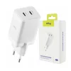 Incarcator Retea Allity  ATC-01-45WCC, GaN PD QC, 2x USB-C, 1x USB-A, 45W, Alb