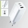 Incarcator Retea Allity  ATC-01-65WACC, GaN PD QC, 2x USB-C, 1x USB-A, 65W, Alb