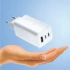 Incarcator Retea Allity  ATC-01-65WACC, GaN PD QC, 2x USB-C, 1x USB-A, 65W, Alb