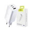 Incarcator Retea Allity  ATC-01-65WACC, GaN PD QC, 2x USB-C, 1x USB-A, 65W, Alb