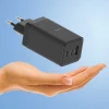 Incarcator Retea Allity  ATC-01-65WACC, GaN PD QC, 2x USB-C, 1x USB-A, 65W, Negru