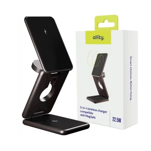 Incarcator Wireless 3in1 Allity AWC-230-22WMS, 22.5W, Graphite