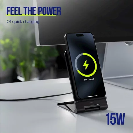 Incarcator Wireless Allity AWC-100-15W, 15W, Graphite