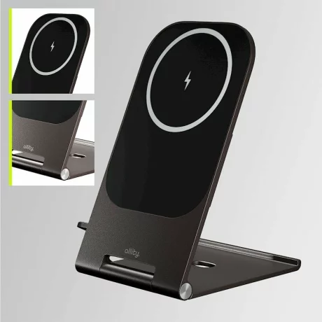 Incarcator Wireless Allity AWC-200-15WMS, 15W, Graphite