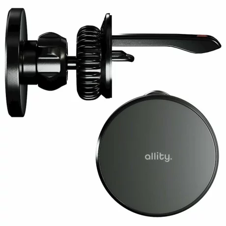 Suport Auto Magnetic AllityACH-300, cu incarcare wireless, 15W, Negru