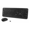 Combo mouse+tastatura wireless Esperanza Akron, TK109, 1600dpi, 116 taste, negru