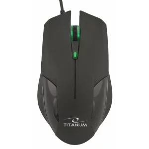 Mouse optic cu fir Titanum Goblin TM106, 6 butoane, Usb 2.0, 2000dpi, Negru