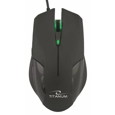Mouse optic cu fir Titanum Goblin TM106, 6 butoane, Usb 2.0, 2000dpi, Negru