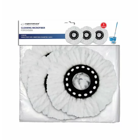 Rezerva microfibra Esperanza EHS004SP3 pentru mop Perfect Clean 006, 3 buc