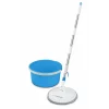 Set mop rotativ Esperanza Spin Mop EHS007, cu galeata si storcator, rotire 360 grade, Alb/Albastru
