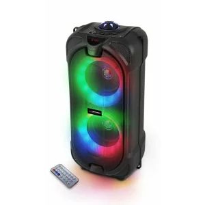 Boxa portabila FM Esperanza Rhuthm, EP157, RGB, radio FM, BT5.0, microSD, 10W, 1800mAh, Negru