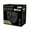 Boxe PC 2.0 Esperanza Baila, EGS103, RGB, Usb, 3,5 mini-jack, 2x3W, Negru