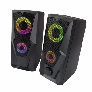 Boxe PC 2.0 Esperanza Baila, EGS103, RGB, Usb, 3,5 mini-jack, 2x3W, Negru