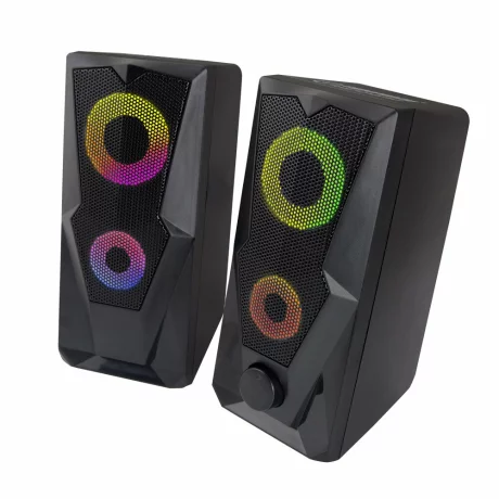 Boxe PC 2.0 Esperanza Baila, EGS103, RGB, Usb, 3,5 mini-jack, 2x3W, Negru