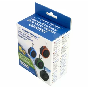 Boxe portabila Esperanza Country, EP125KB, 5W, Negru/Albastru