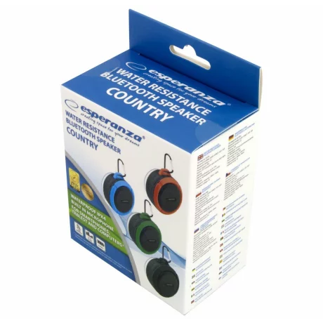 Boxe portabila Esperanza Country, EP125KB, 5W, Negru/Albastru