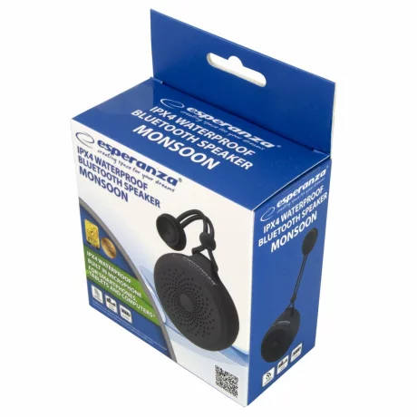 Boxe portabila Esperanza Monsoon, EP145KB, 3W, Negru
