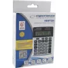 Calculator de birou Esperanza Newton, ECL102, solar sau baterie cu 12 Digits, Negru/Gri