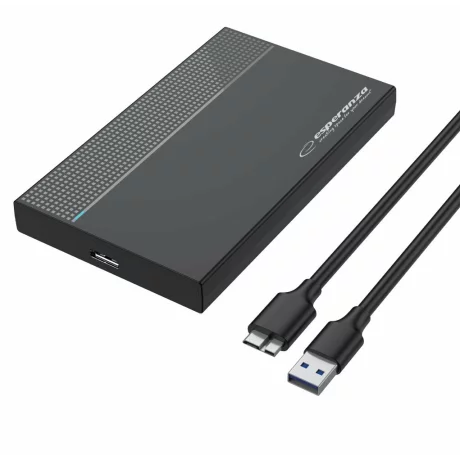 Carcasa externa HDD/SSD  2.5&quot; Esperanza EBA102, USB 3.0, Negru
