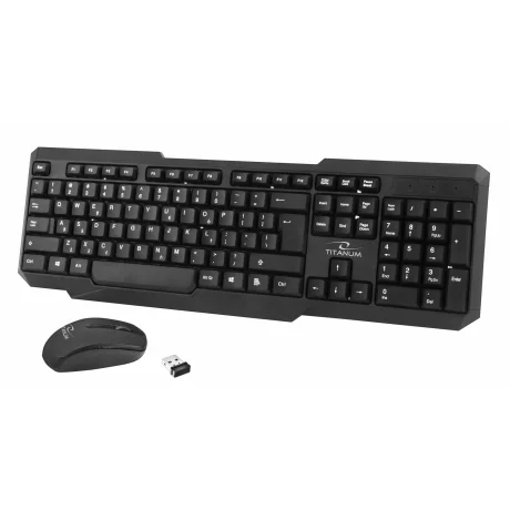 Kit tastatura si mouse Esperanza Memphis, TK108UA, 2.4GHz, 10m, USB, US layout , Negru