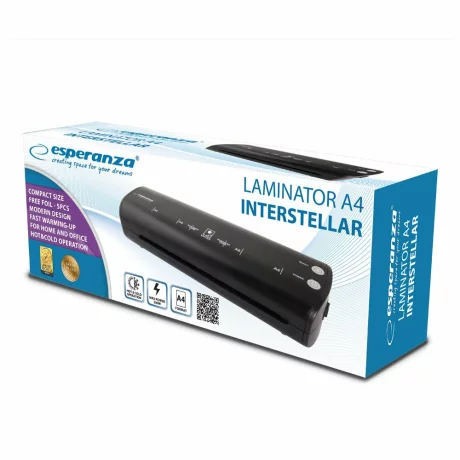 Laminator Esperanza Interstellar, EFL004 A4, 265W, Negru