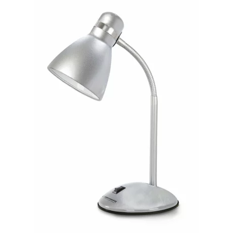 Lampa de birou E27 Esperanza Alkes, ELD113S, cu brat flexibil, 12W, Argintiu