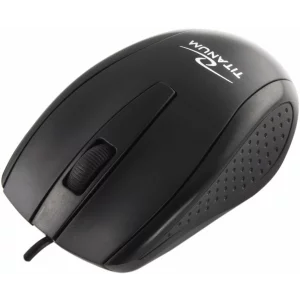 Mouse optic cu fir Titanum Marlin TM114B, 3 butoane, 2.4GHz, Usb, 1000dpi, Negru