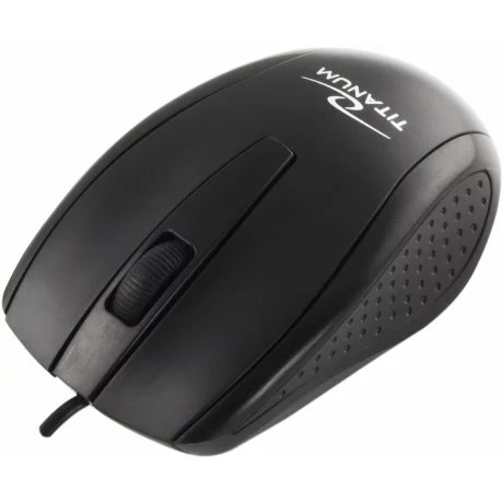 Mouse optic cu fir Titanum Marlin TM114B, 3 butoane, 2.4GHz, Usb, 1000dpi, Negru