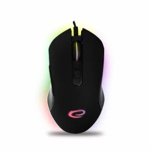 Mouse Optic Gaming Esperanza Nemesis, EGM302, RGB, 2400dpi, 1.25m, Usb-C, Negru