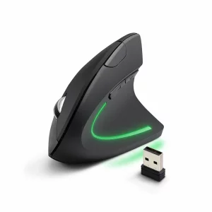 Mouse optic vertical wirelss Esperanza Corvus, EM133, 6 butoane, USB, 1600dpi, Negru