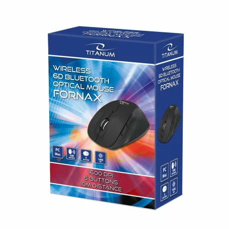 Mouse optic wirelss Esperanza Fornax, TM122K, 5 butoane, USB, 1600dpi, Negru