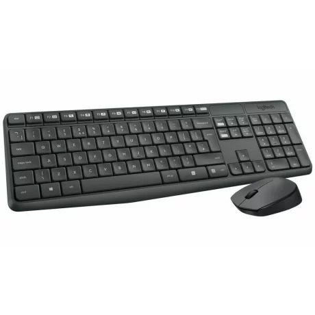 Logitech Wireless Combo MK235, Keyboard &amp; Mouse, US International layout, USB, Black