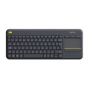 Logitech Wireless Keyboard K400 Plus, built-in touchpad, US International layout, Black