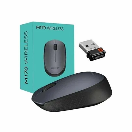 Logitech Wireless Mouse  M170, 1000 DPI, Grey