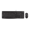 Logitech Corded Combo MK120, Keyboard &amp; Mouse, US International layout, USB, Black