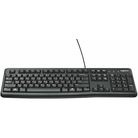 Logitech Corded Keyboard K120 for Business, US International layout, Black