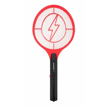 Paleta electrica anti-insecte Esperanza Anihilator, EHQ004, 3W, 22cm, Negru/Rosu