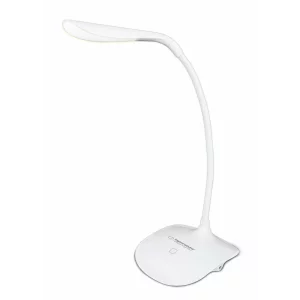 Lampa de birou LED Esperanza Akrux, ELD103W, cu brat flexibil, 3W, Alb