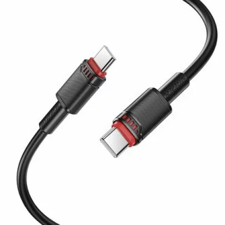 Cablu Date si Incarcare Type-C la Type-C Borofone BX110 Beneficio, 3A, 1m, Negru