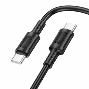 Cablu Date si Incarcare Type-C la Type-C Borofone BX111 Feliz 1m, 3A, Negru